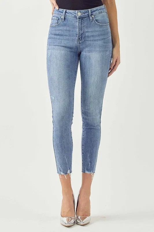 1420 Raw Hem Skinny