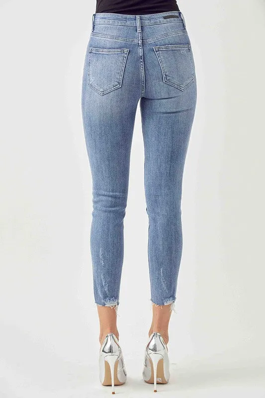 1420 Raw Hem Skinny