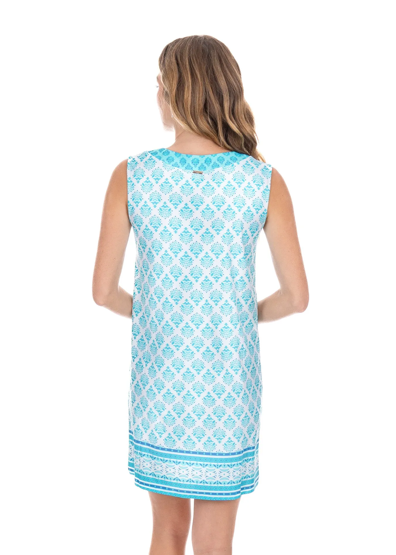 Amalfi Coast Sleeveless Tunic Dress