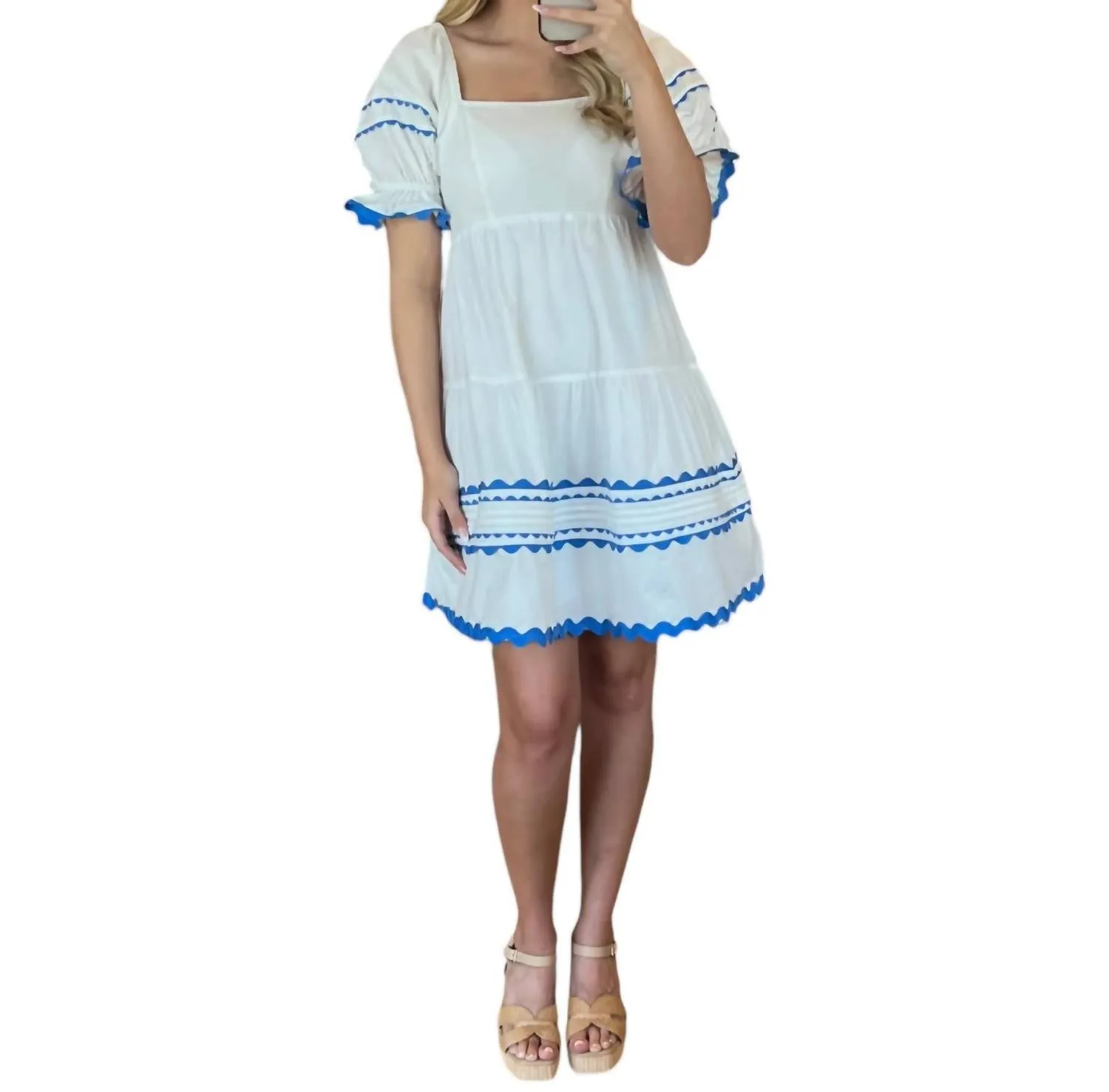 &Merci - RIC RAC TRIM & PINTUCK DRESS