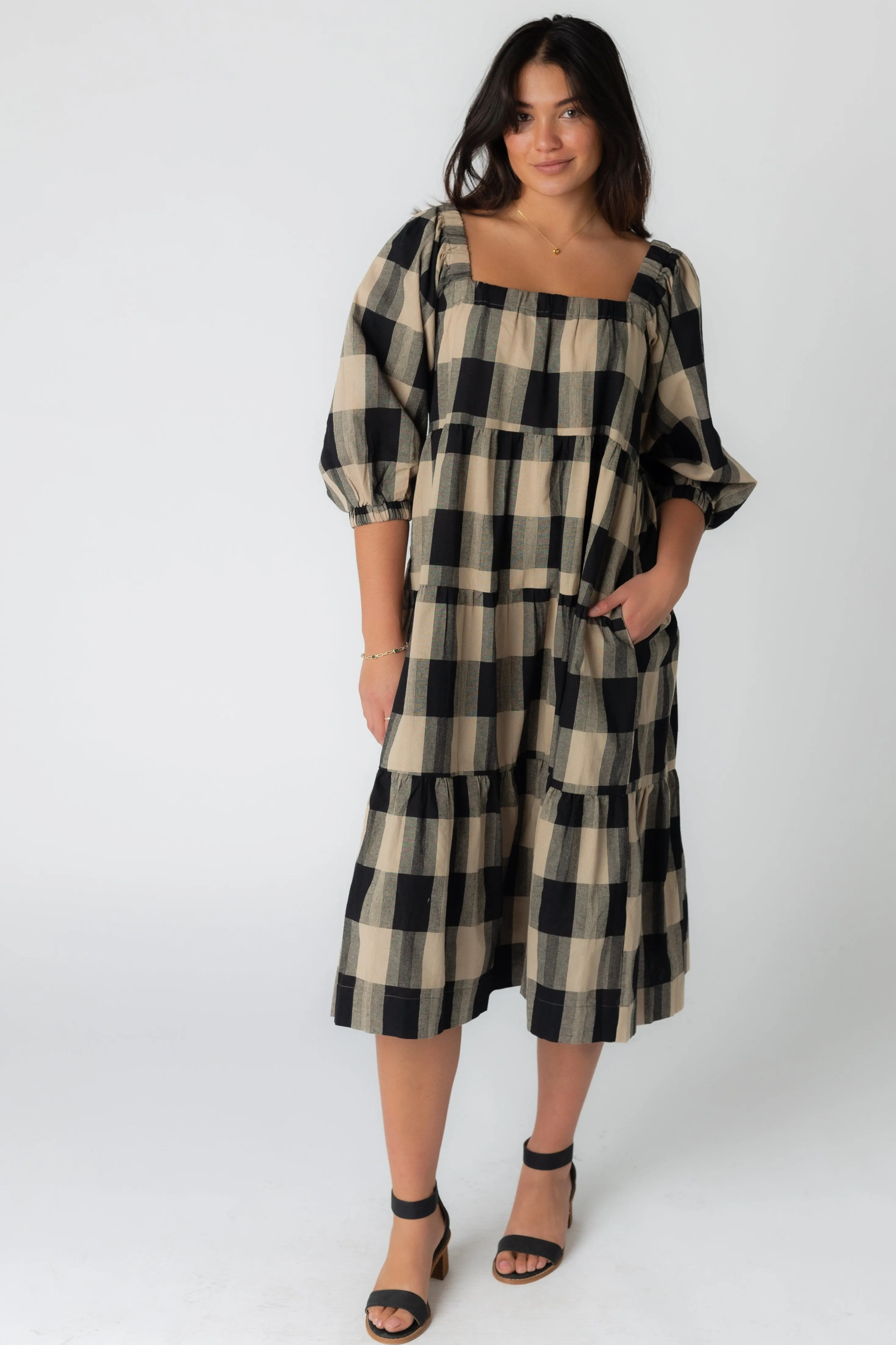 Arlene Tiered Midi Dress