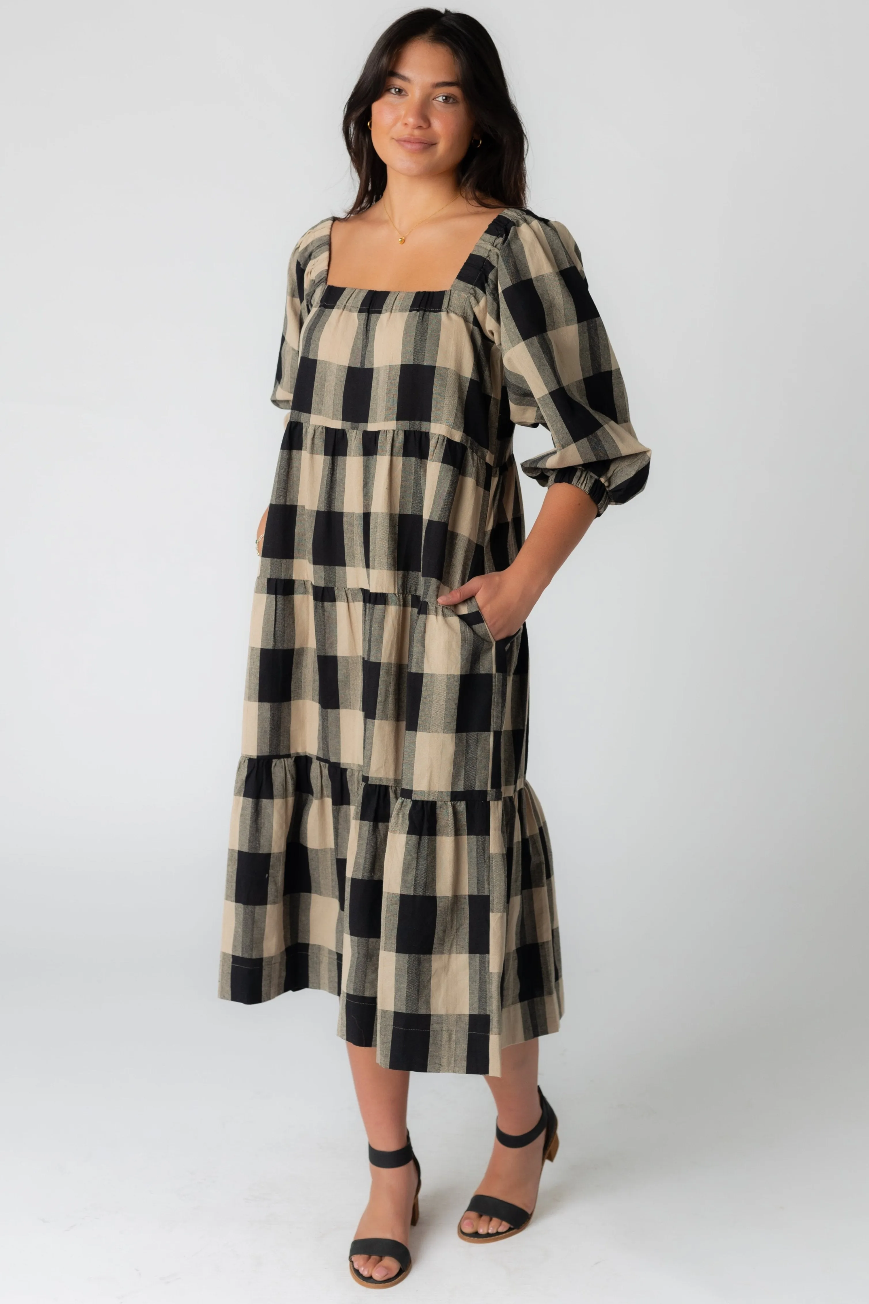 Arlene Tiered Midi Dress