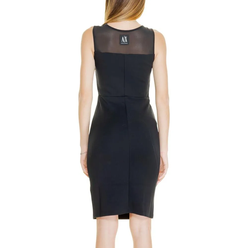Armani Exchange Black Polyamide Dress