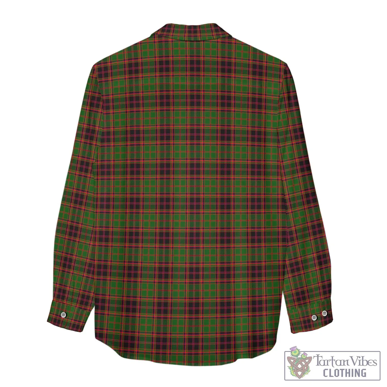 Buchan Tartan Women's Casual Shirt with Family Crest
