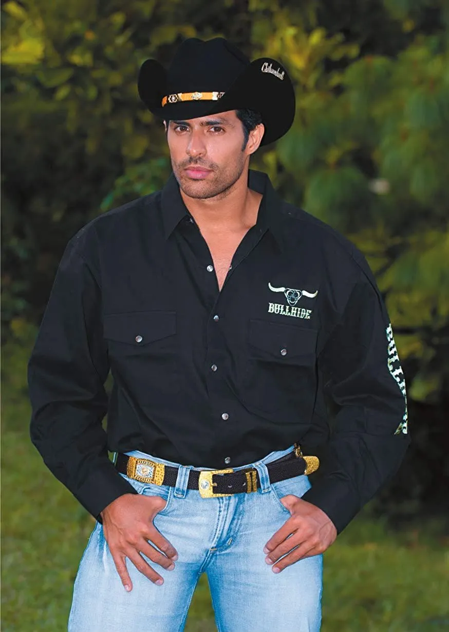 Bullhide Men's Team Logo Long Sleeve Shirt