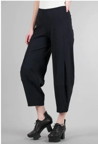 Buster Pant in Black Mini Stripe by Porto