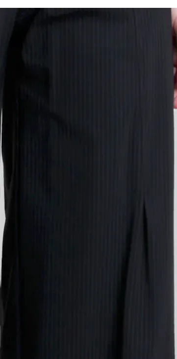 Buster Pant in Black Mini Stripe by Porto