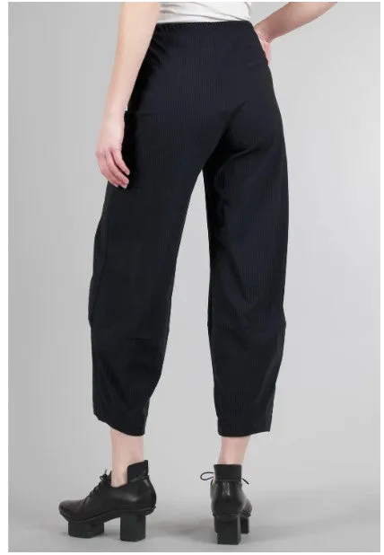 Buster Pant in Black Mini Stripe by Porto