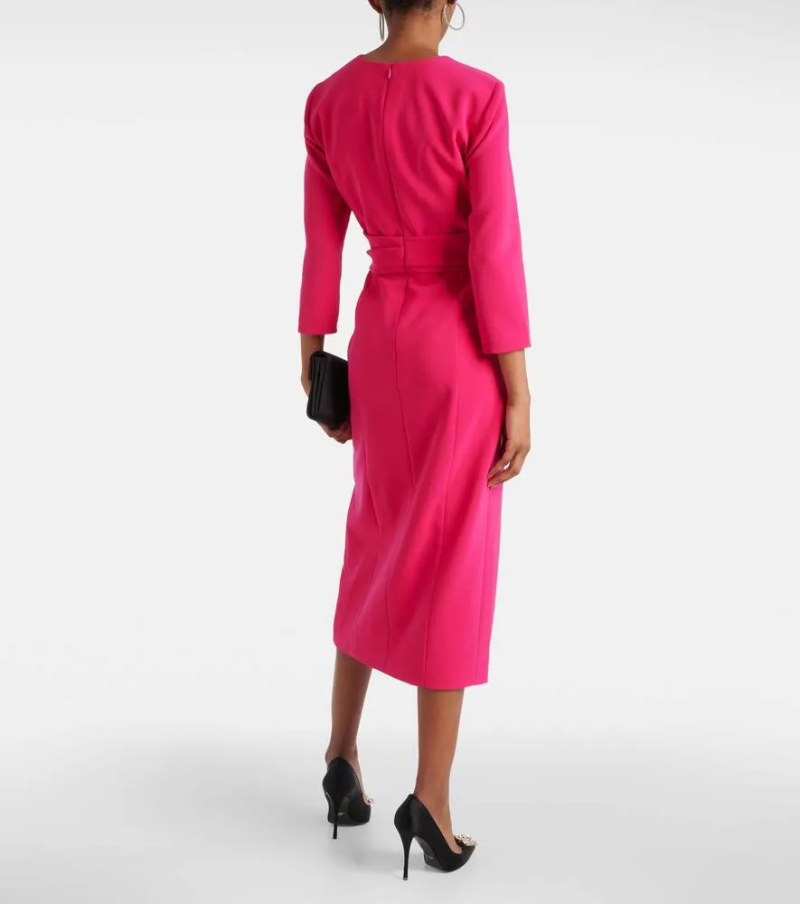 Carolina Herrera crêpe midi dress
