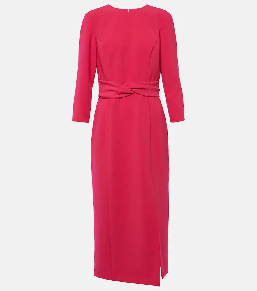 Carolina Herrera crêpe midi dress