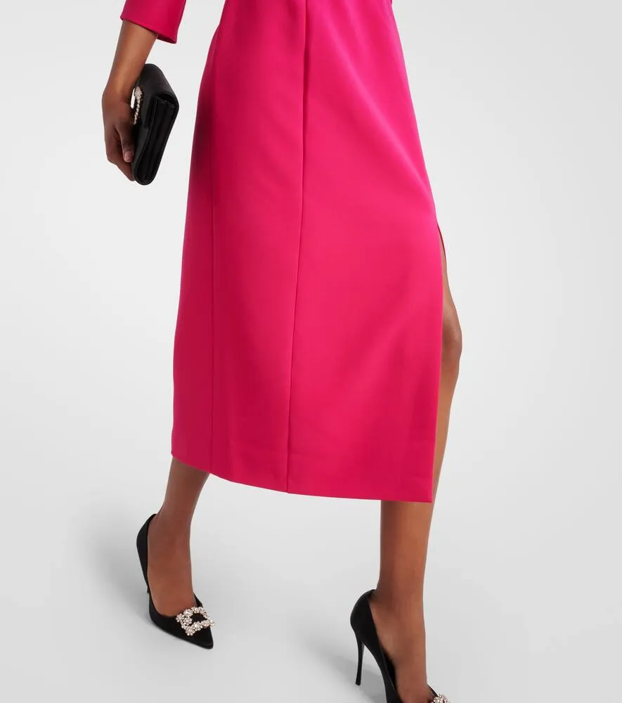 Carolina Herrera crêpe midi dress