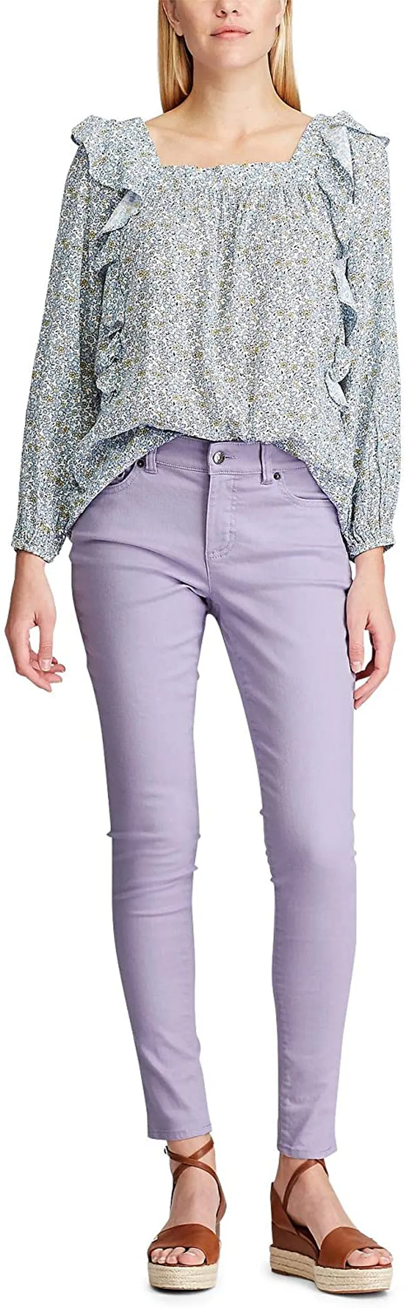 Chaps Women's Premium Stretch Comfort Skinny Fit Ankle Length Pants