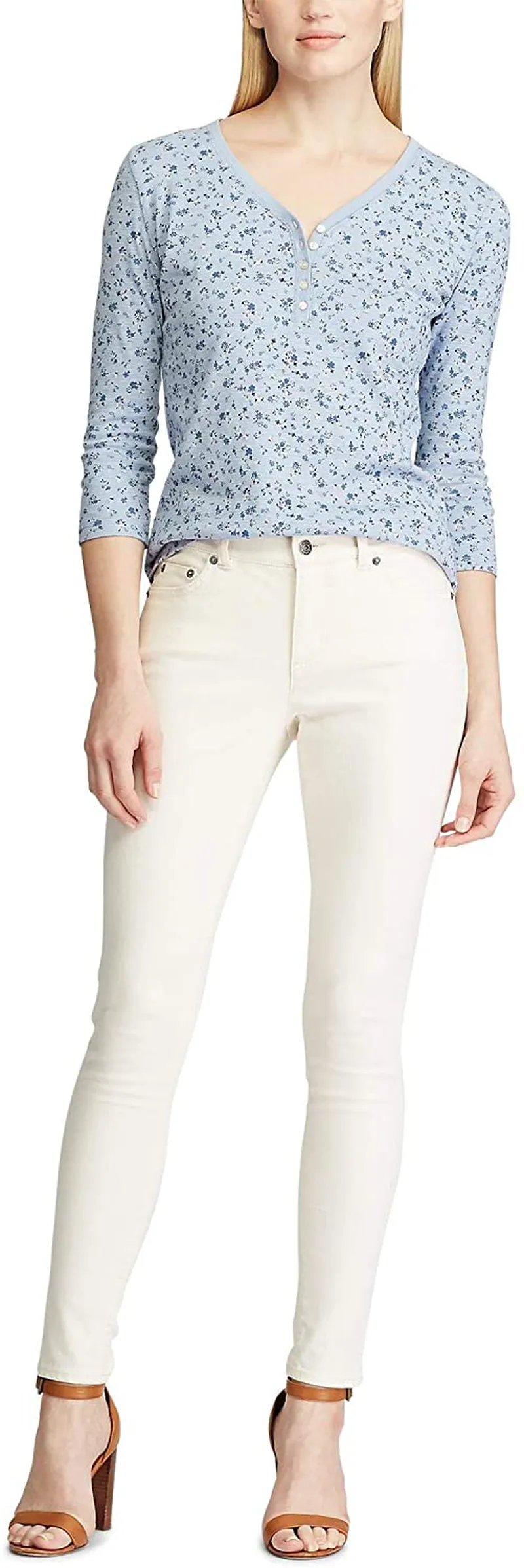 Chaps Women's Premium Stretch Comfort Skinny Fit Ankle Length Pants