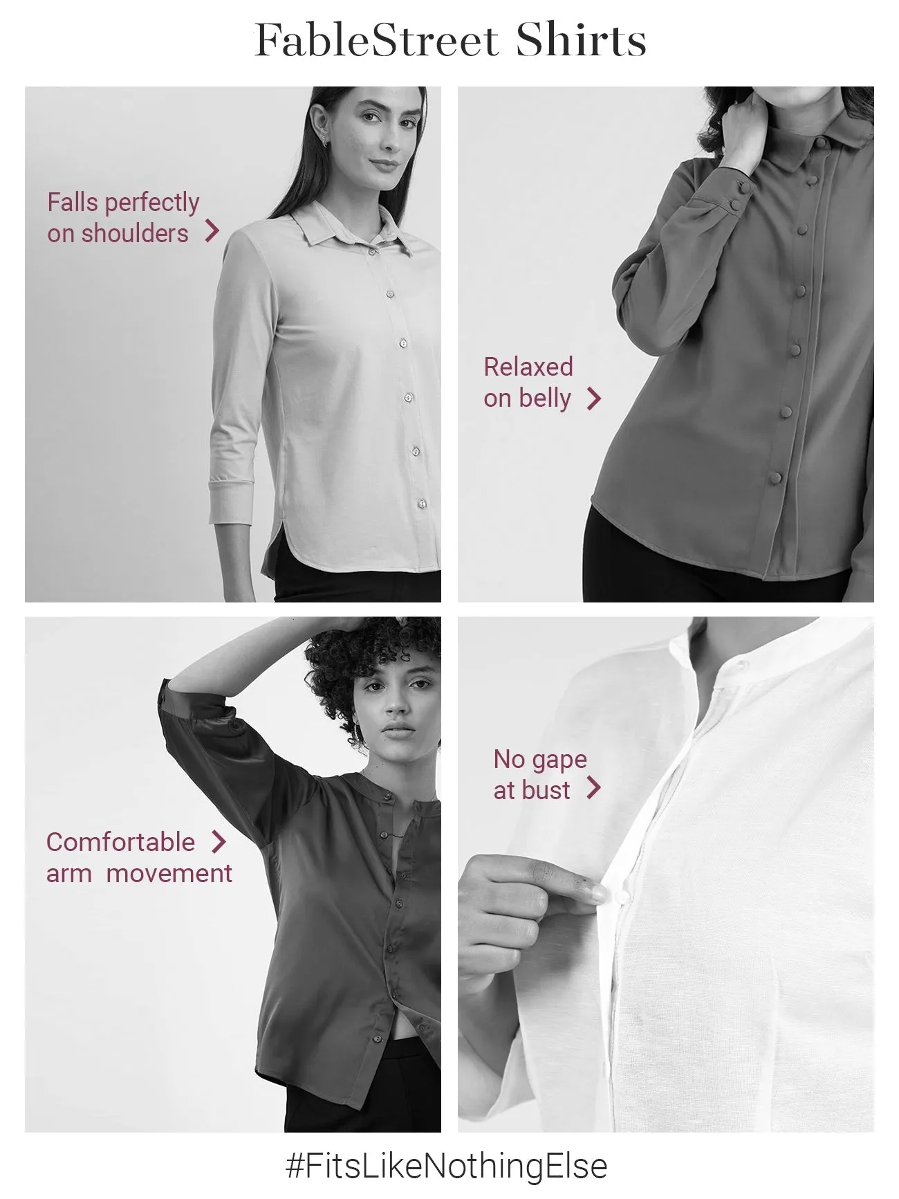 Club Collar Ruffle Placket Shirt - White