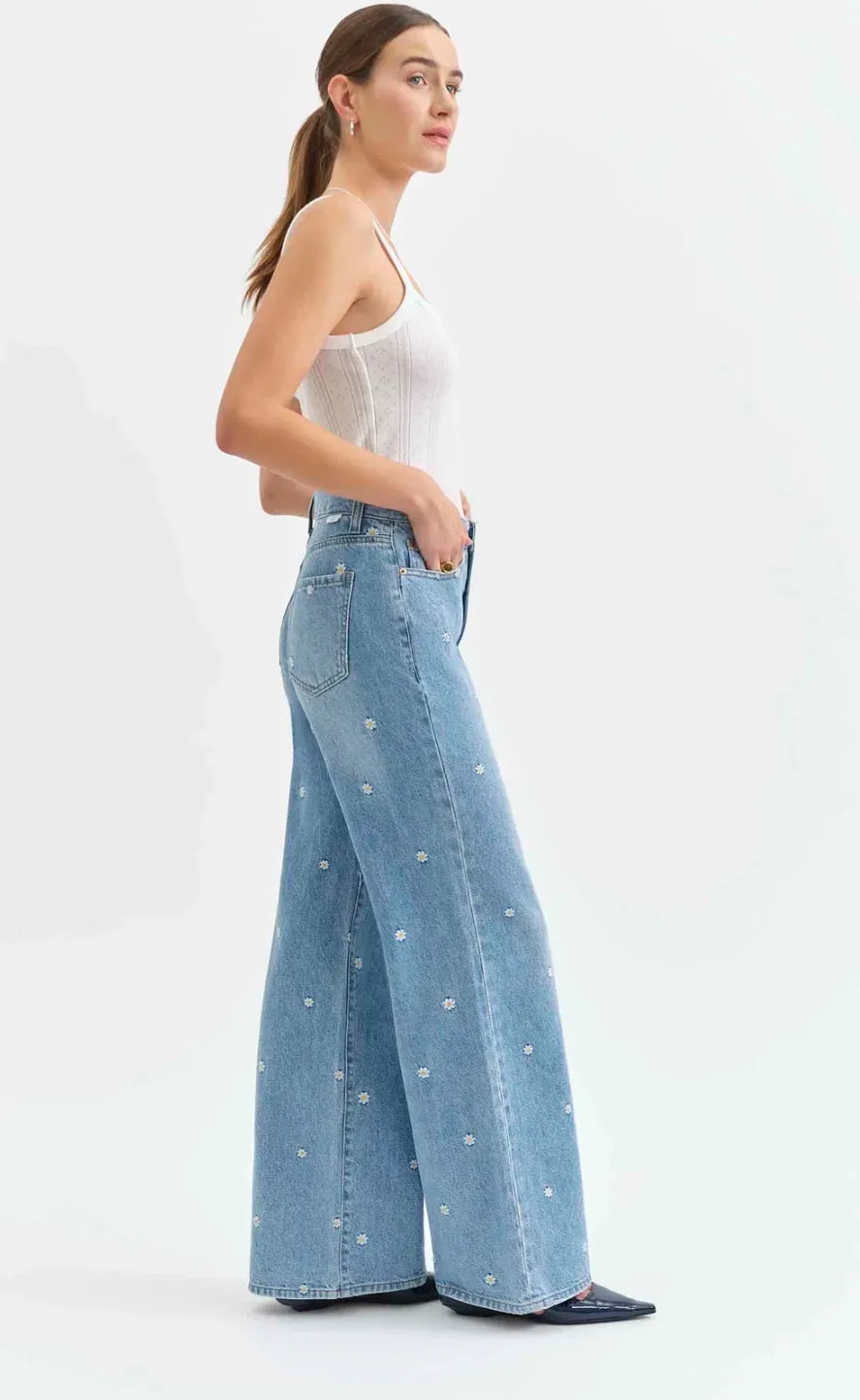DAZE FAR OUT DAZE-Y WIDE LEG DENIM