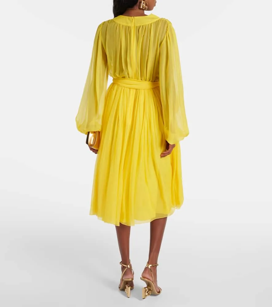Dolce&Gabbana Silk chiffon midi dress
