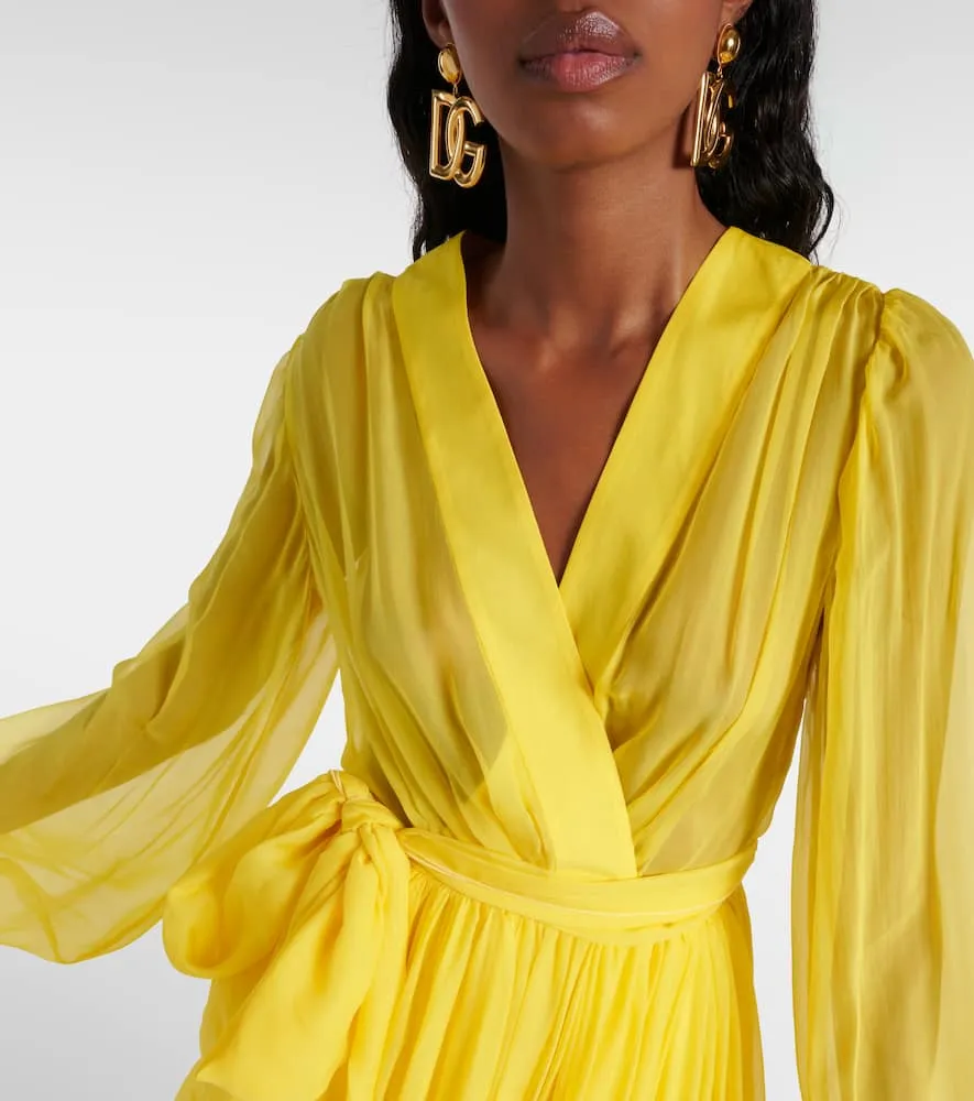 Dolce&Gabbana Silk chiffon midi dress
