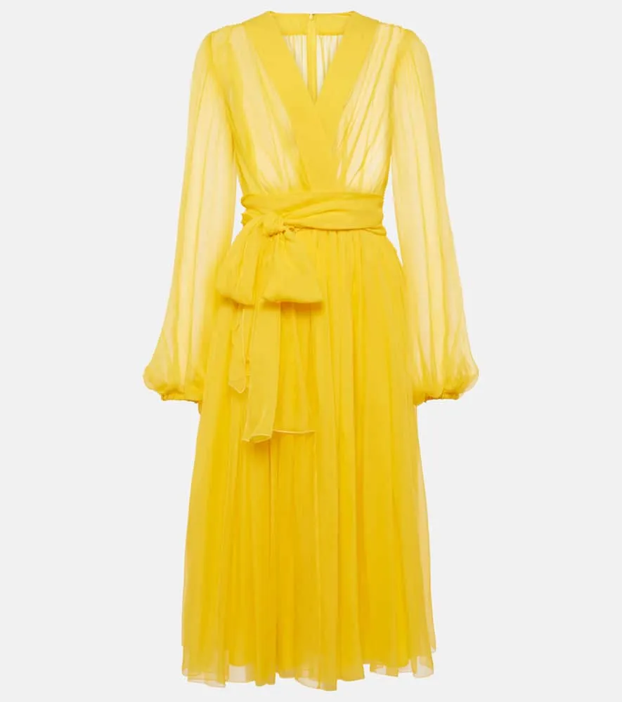 Dolce&Gabbana Silk chiffon midi dress