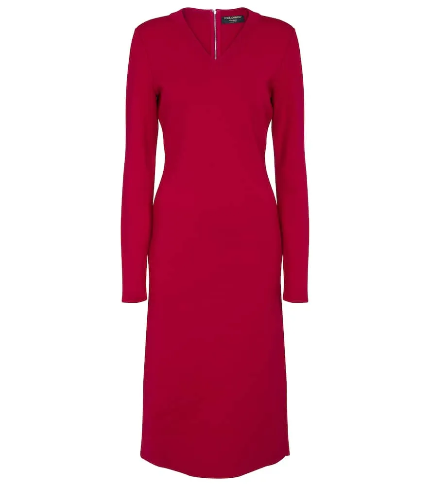 Dolce&Gabbana Stretch-wool midi dress