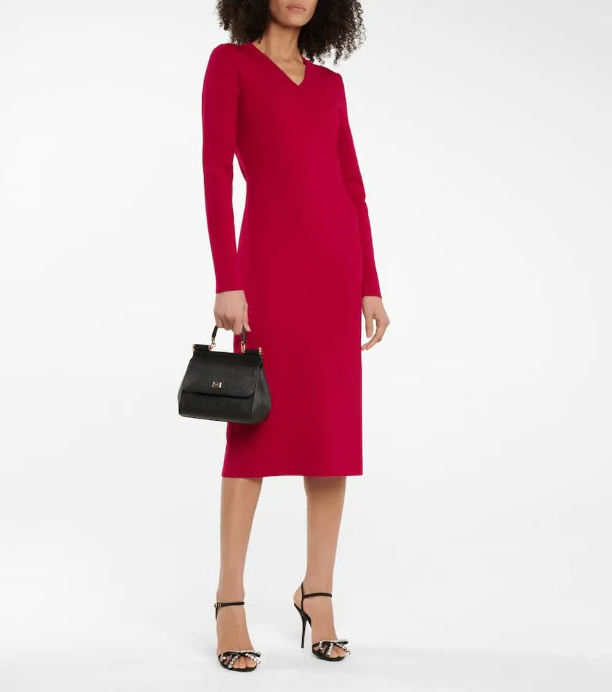 Dolce&Gabbana Stretch-wool midi dress