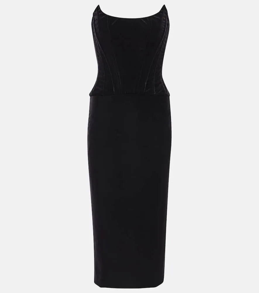 Dolce&Gabbana Velvet bustier dress