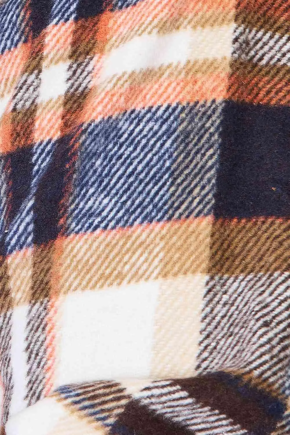 Double Take Plaid Button Front Shirt Jacket with Breast