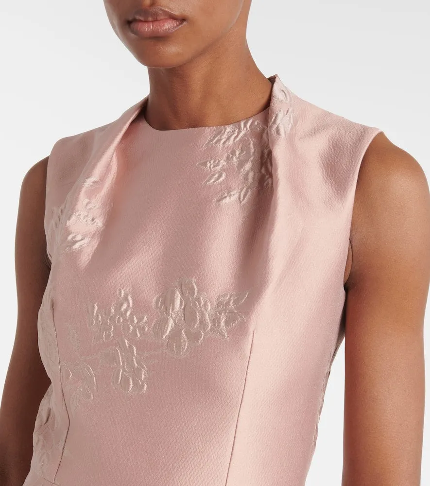 Emilia Wickstead Kissa floral jacquard cocktail dress