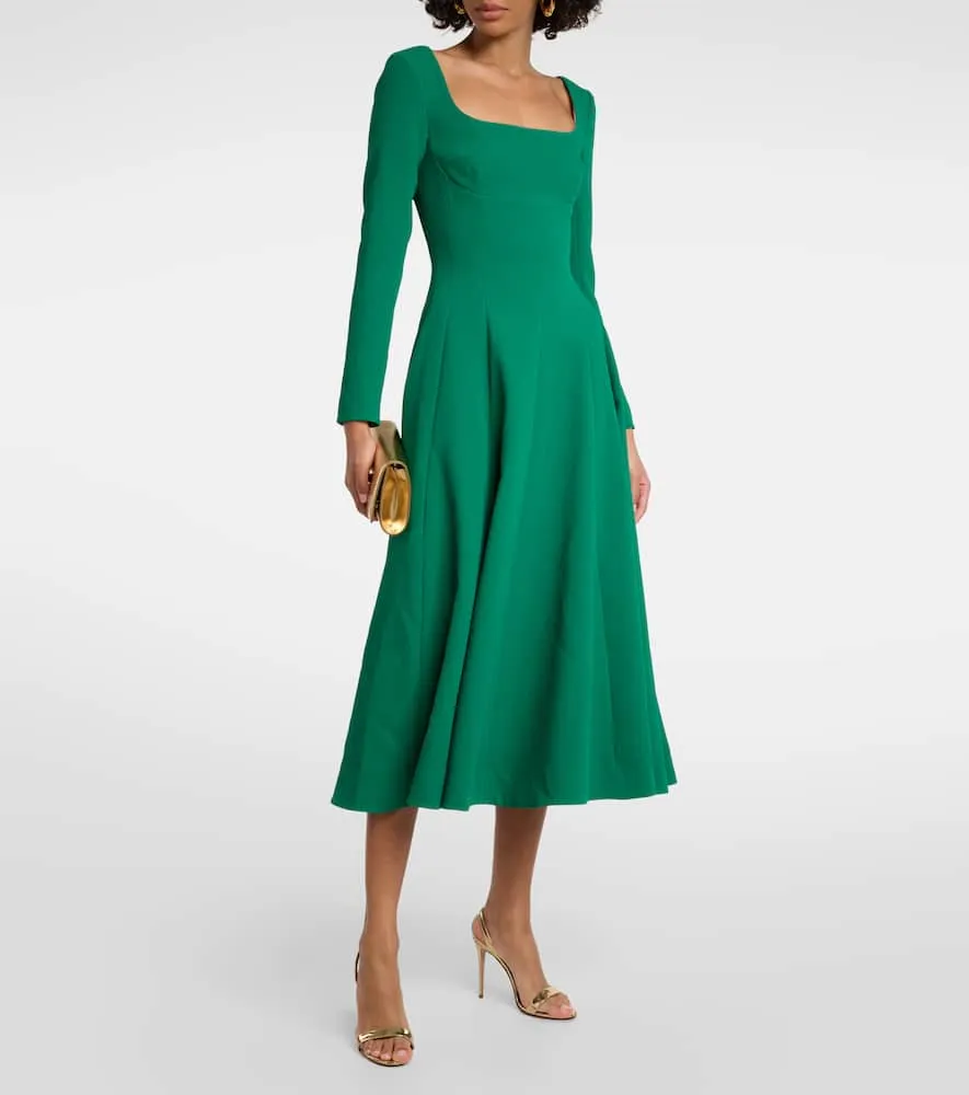 Emilia Wickstead Kylee crêpe midi dress