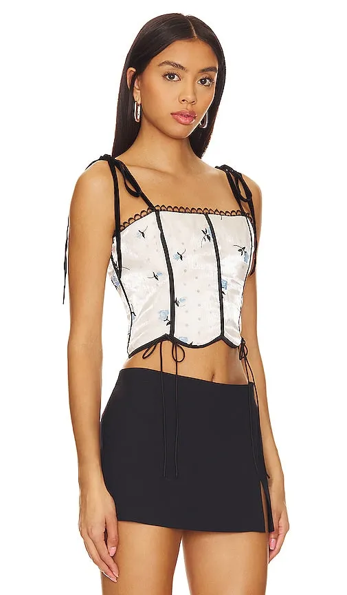 For Love & Lemons Lisette Top in White