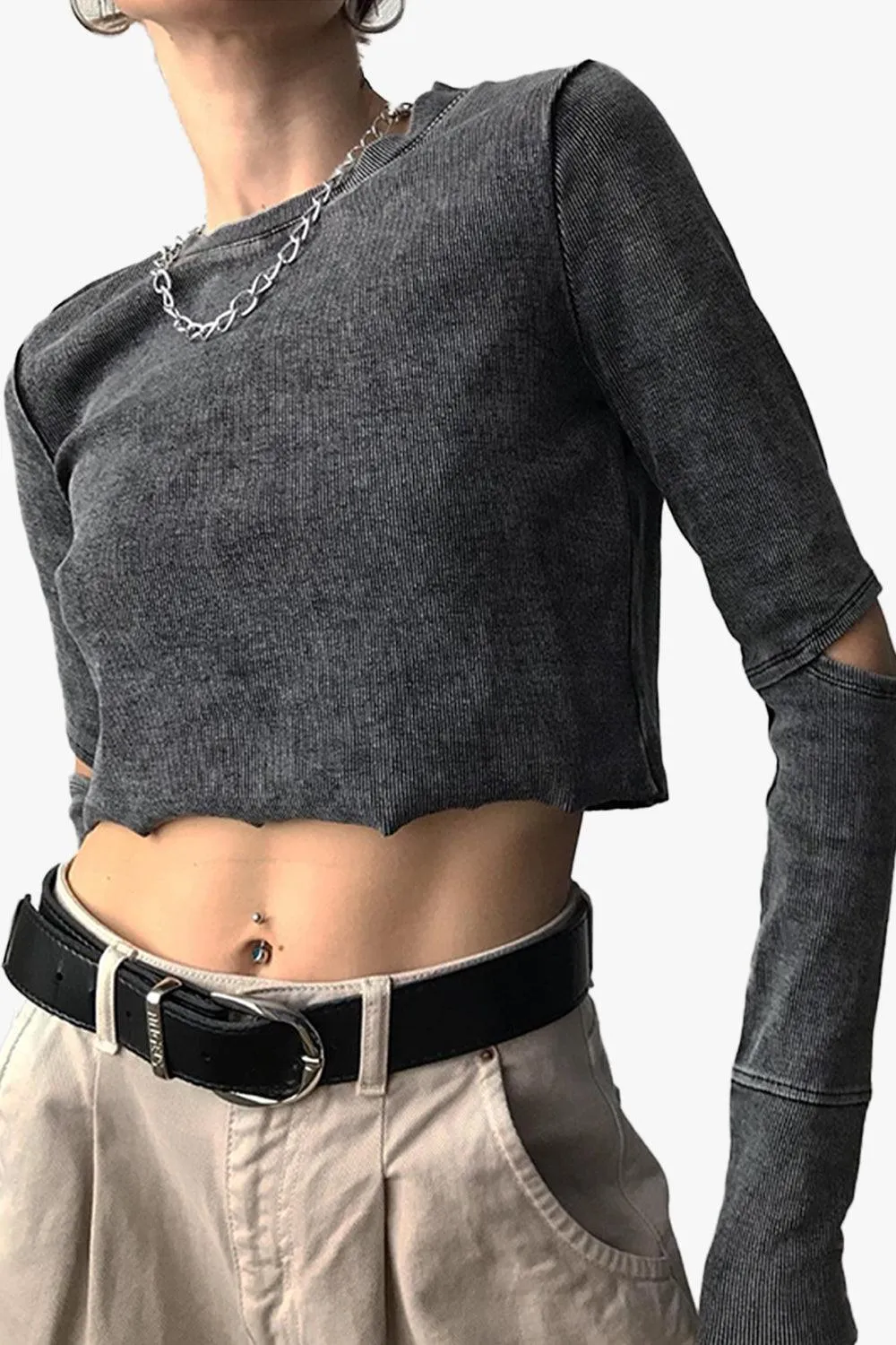 Grunge Aesthetic Crop Top