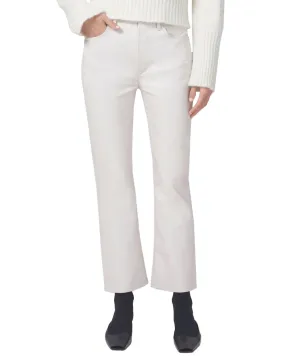 Isola Cropped Bootcut Pant in Frosting Recycled Leather