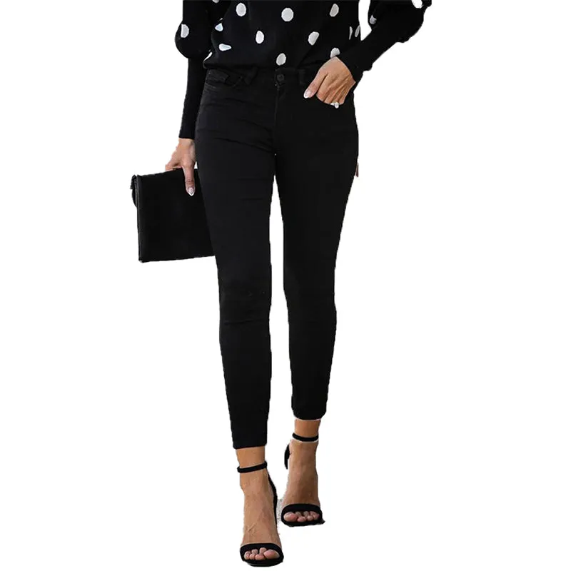 Julia Fashion - Women's Skinny Denim Trousers