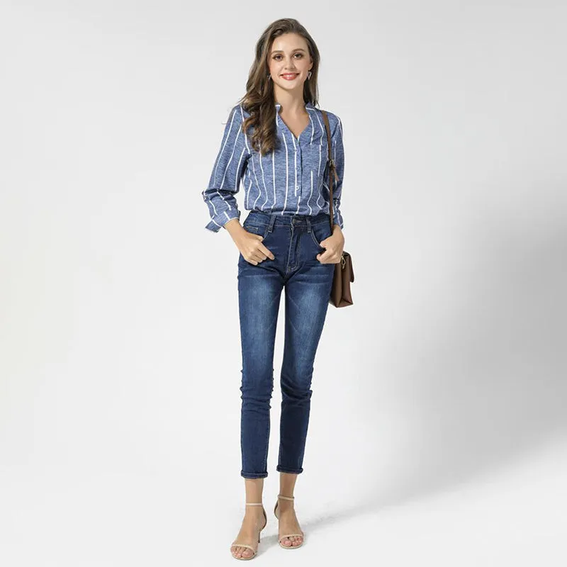 Julia Fashion - Women's Skinny Denim Trousers