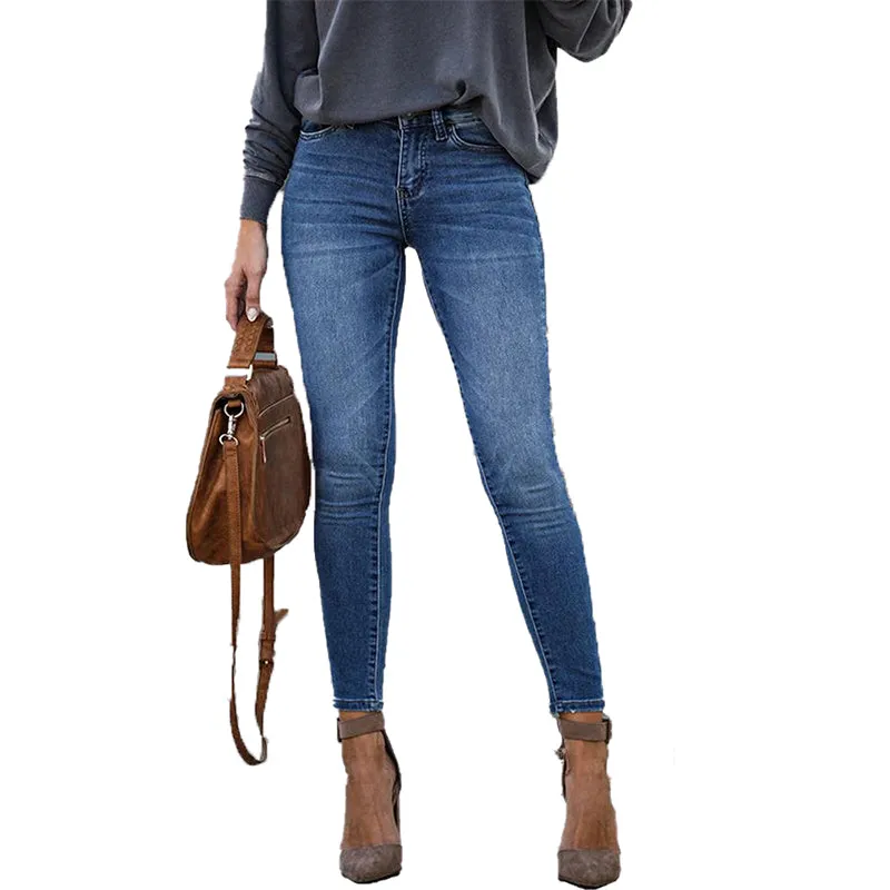 Julia Fashion - Women's Skinny Denim Trousers
