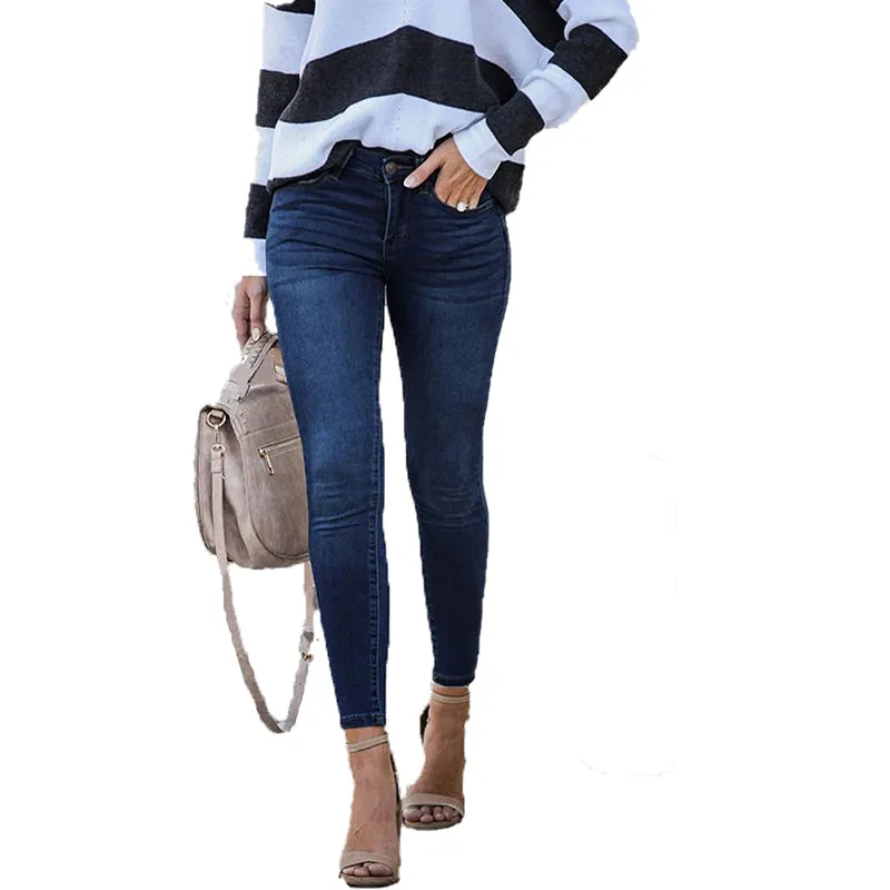 Julia Fashion - Women's Skinny Denim Trousers
