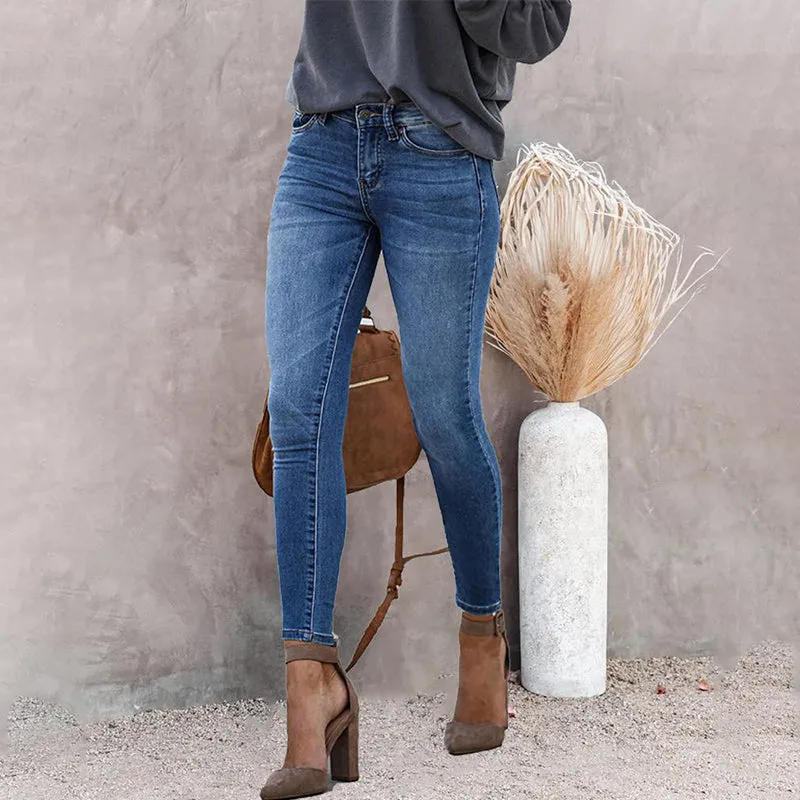 Julia Fashion - Women's Skinny Denim Trousers