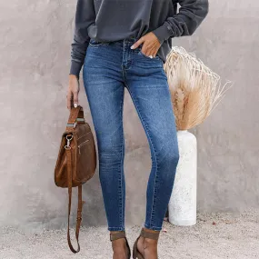 Julia Fashion - Women's Skinny Denim Trousers