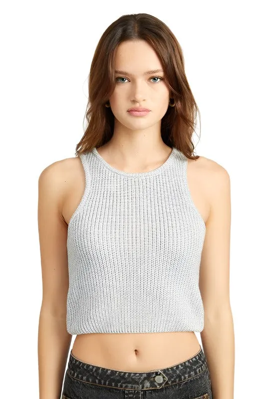Knit Racer Back Tank Top