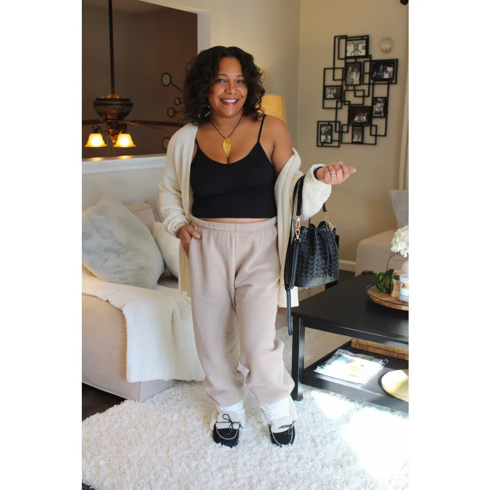 Laura Ribbed V-Neck Crop Top