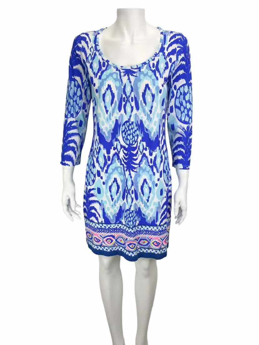 Lilly Pulitzer, Women's Beacon Pineapple Print Dress in Tropi Call Me, Size S