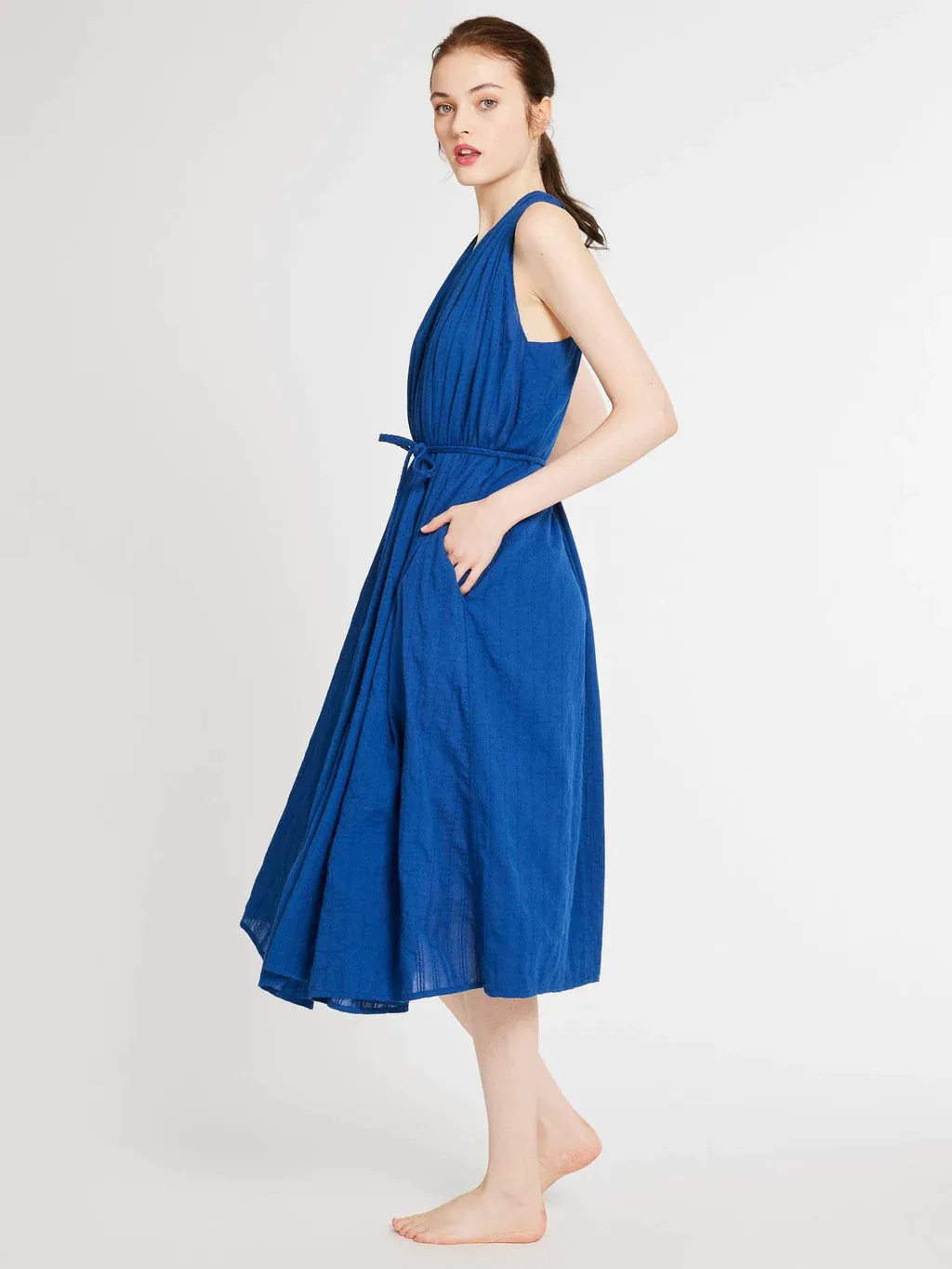 Marilyn Midi Dress - Indigo