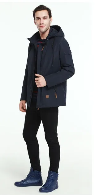 Men's Spring/Autumn Casual Thin Cotton Hooded Jacket