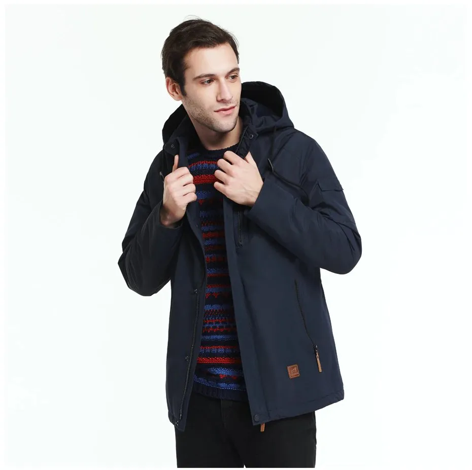 Men's Spring/Autumn Casual Thin Cotton Hooded Jacket