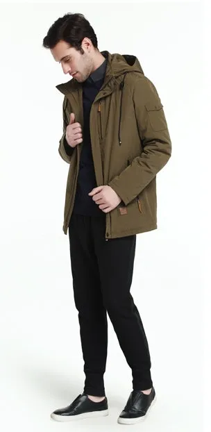 Men's Spring/Autumn Casual Thin Cotton Hooded Jacket