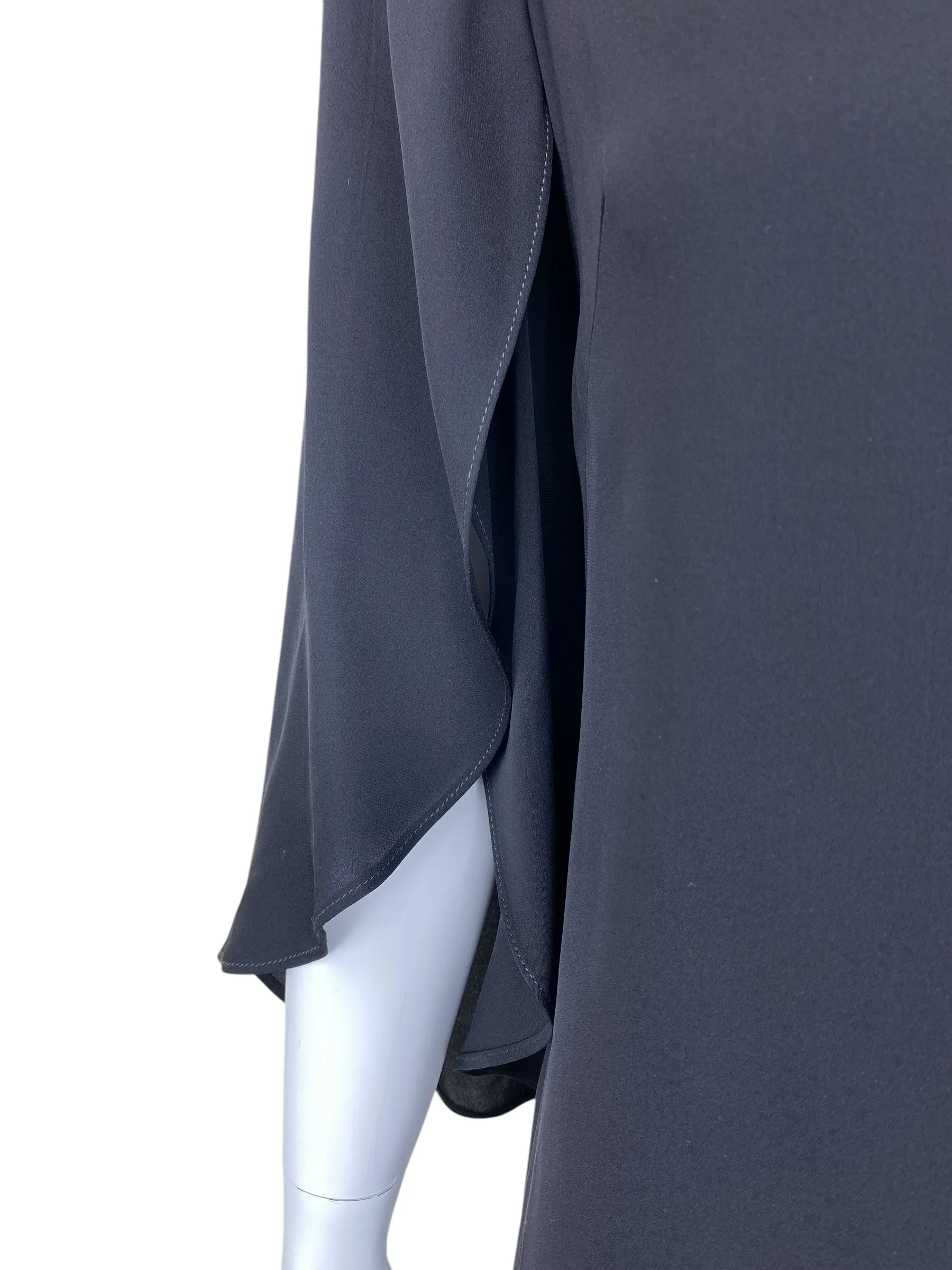 Milly Women's Silk Keyhole Shift Dress Black Size 4