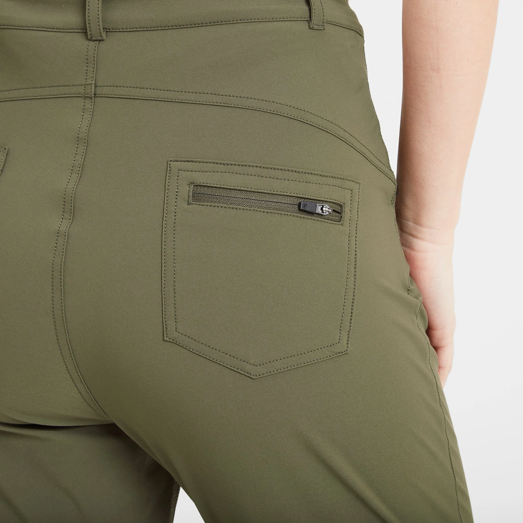 Milton Womens Water Resistant Slim Trouser Regular - Khaki