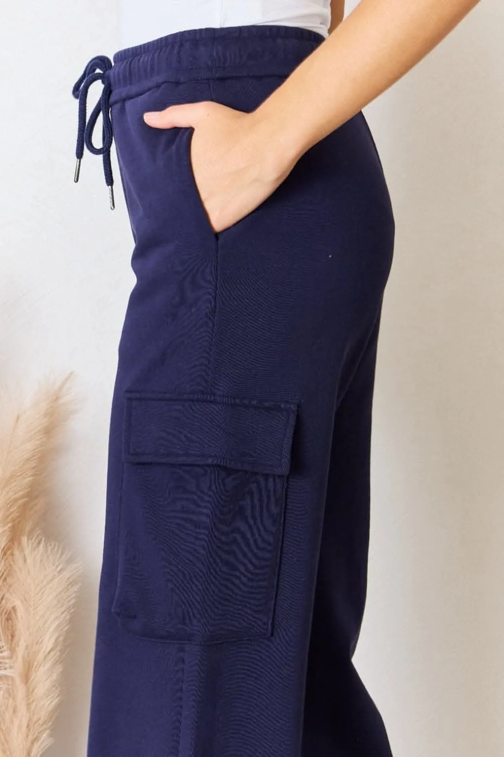 Risen relaxed cargo wide leg pants