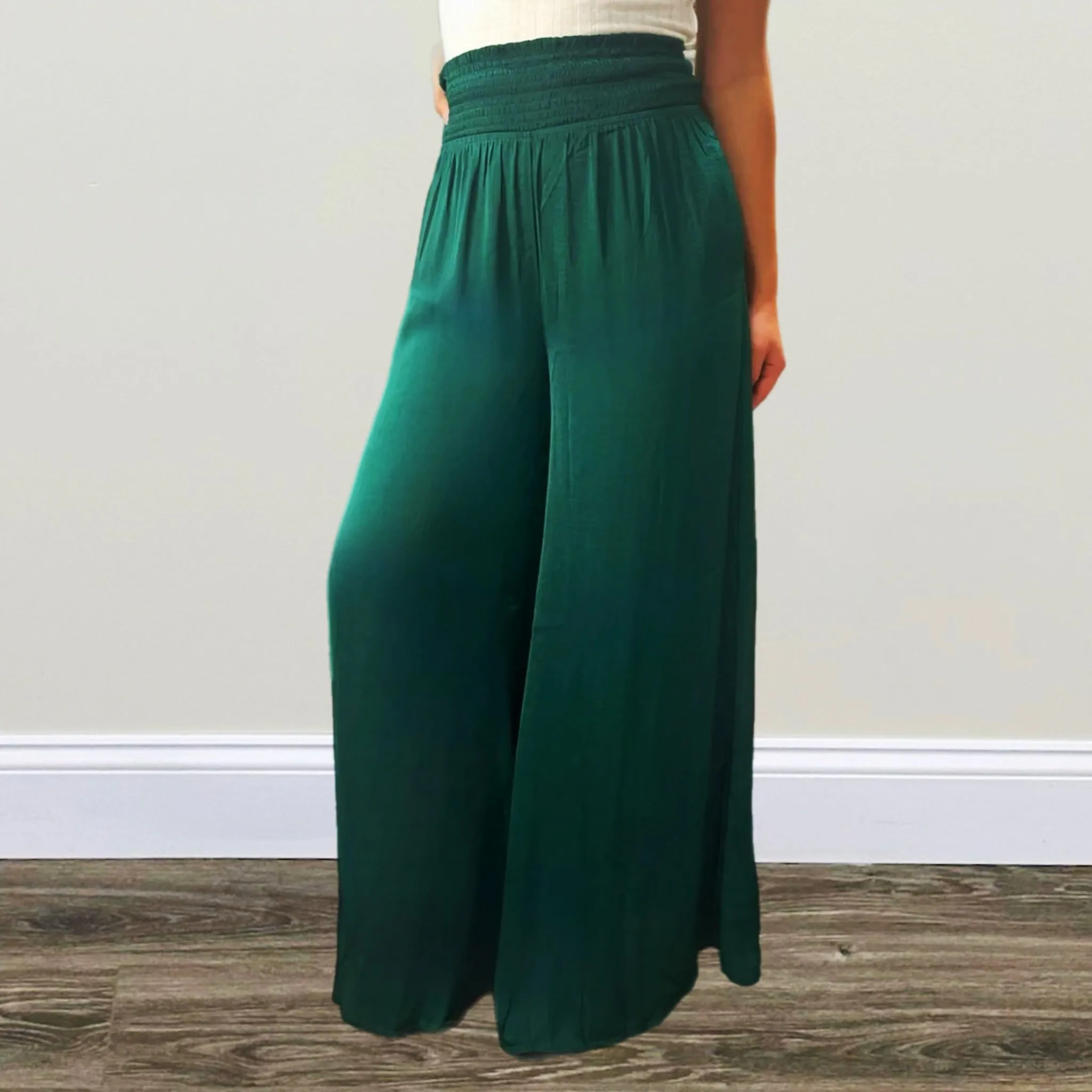 Satin Wide Leg Pants