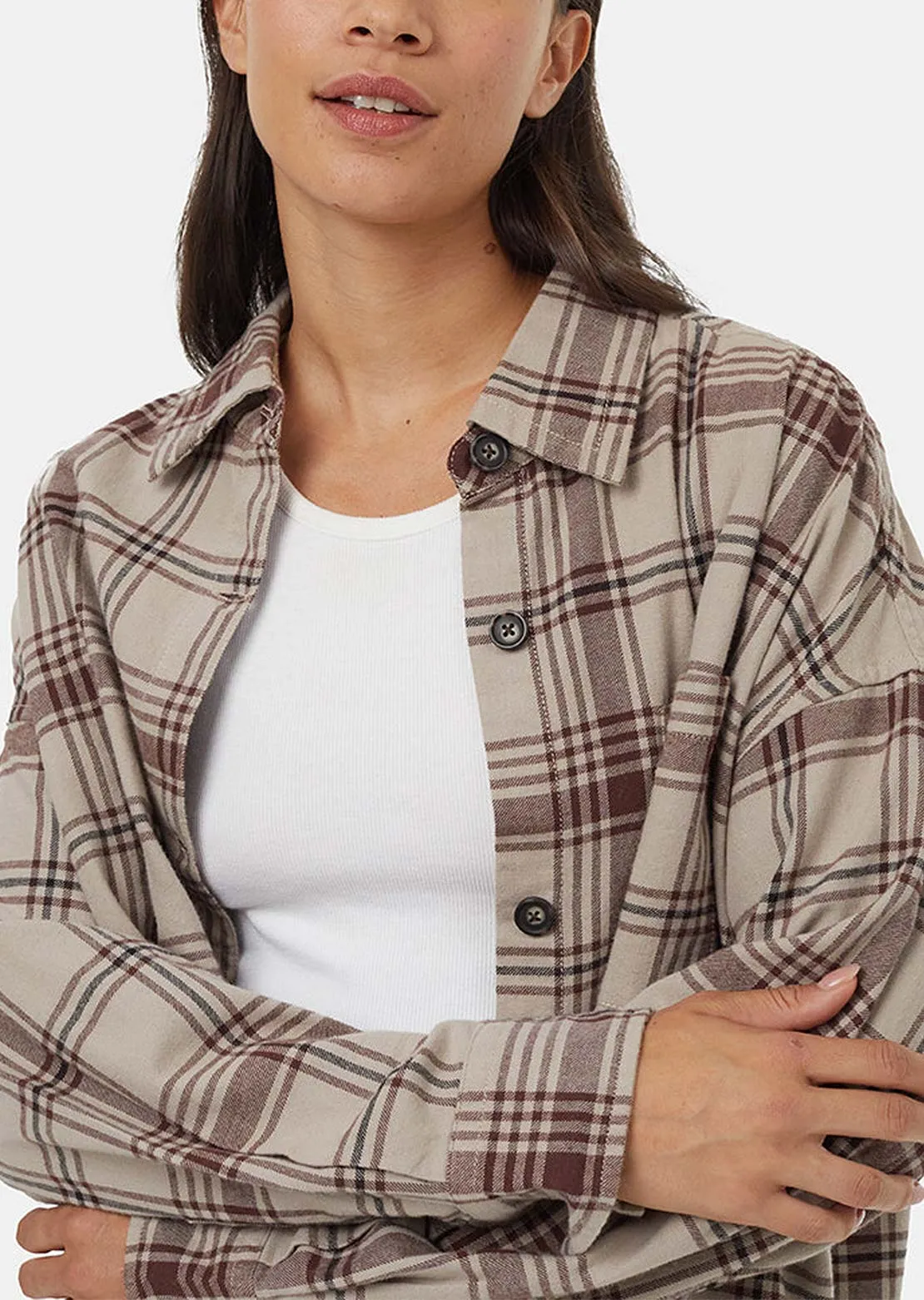 Tentree Women's Fernwood Flannel Button Up Shirt