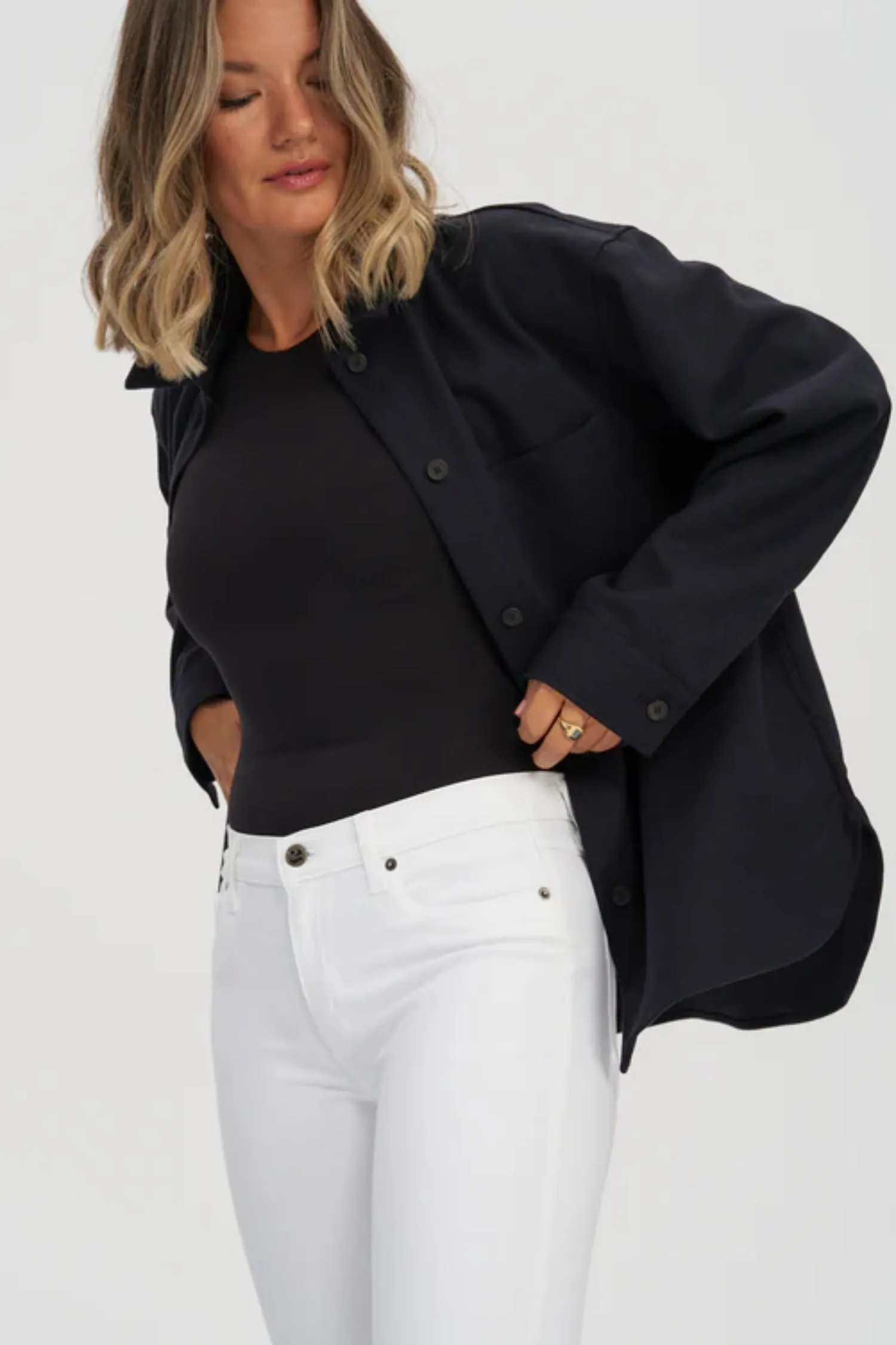 White RACHEL Mid Rise Skinny Jeans